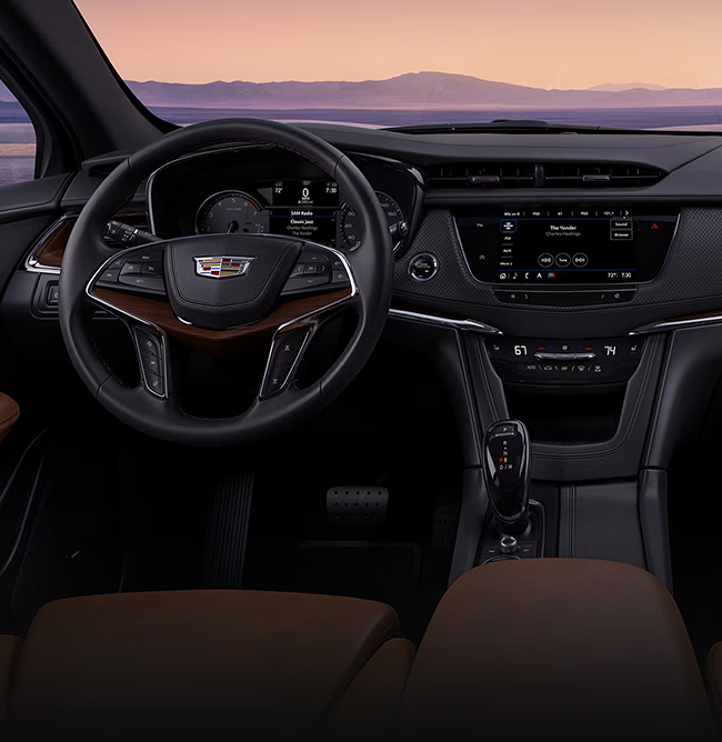 Executive Sedan dashboard and front passenger cabin view