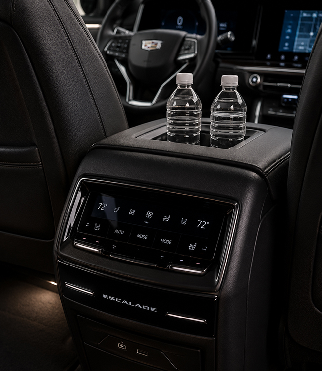 Cadillac Escalade rear executive passenger seating