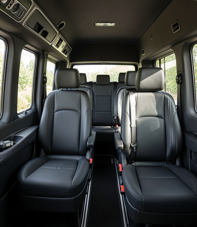 Mercedes-Benz Sprinter rear executive passenger seating