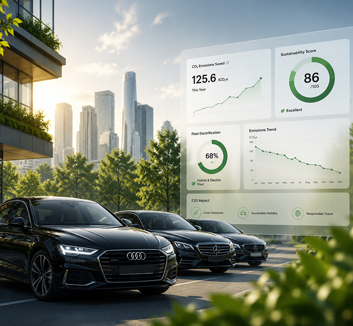 Electric vehicles charging at modern solar corporate terminal